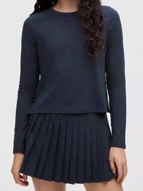 ✨CLOSET CLEAR OUT ✨ NWT Lululemon - Women's Classic-Fit Cotton Navy Long Sleeve